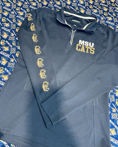 BOBCAT WOMENS 1/5 ZIP MSU CATS LOGO
