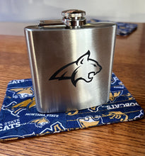Bobcat Metal Flask