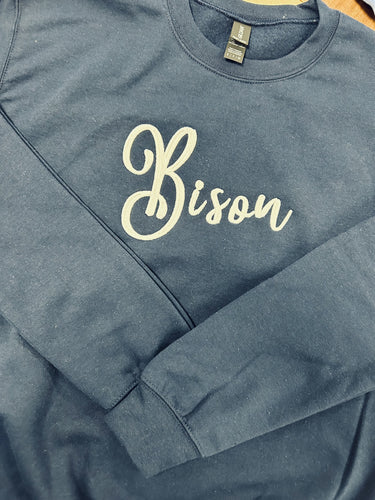 Bison 3D Puff Crew neck