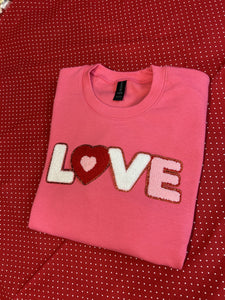 LOVE Pink Crewneck
