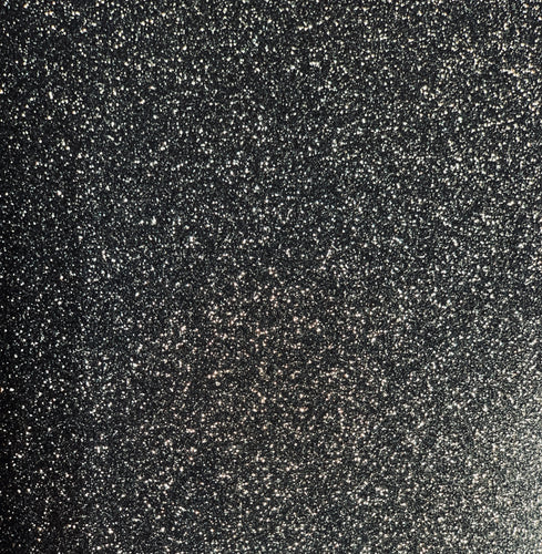 Black Silver Glitter HTV