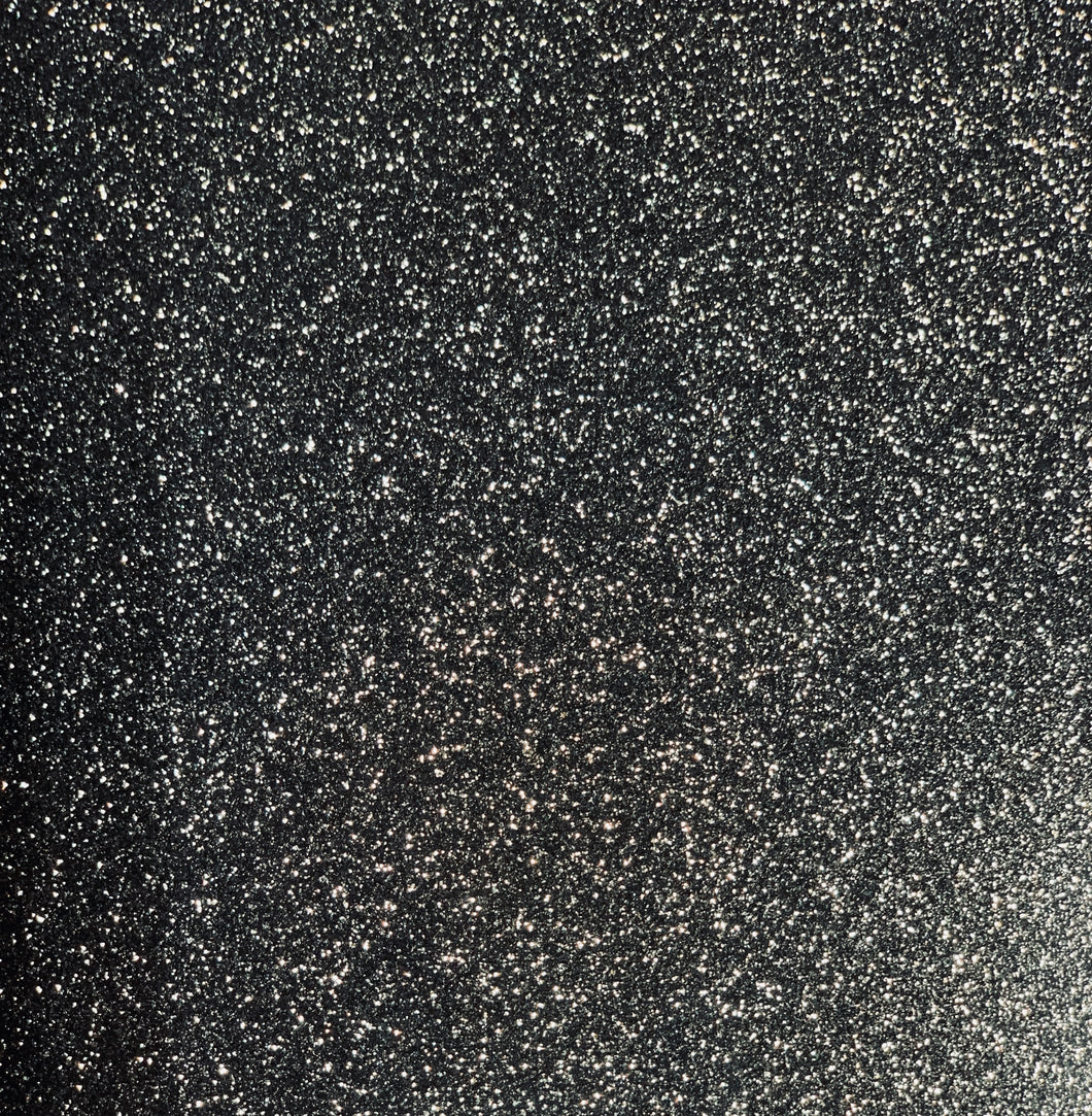 Black Silver Glitter HTV